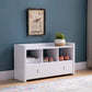 Shoe Entry Bench With Three Shelves, One Drawer With Divided Compartment - Furniture Home Direct