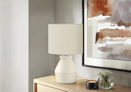 Lighting, Table Lamp Modern - Cream - Furniture Home Direct