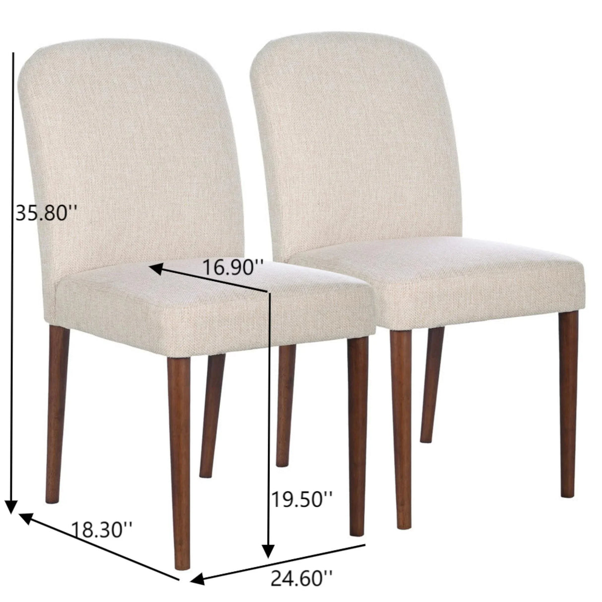 Capri - Dining Chair (Set of 2) - Beige - Furniture Home Direct