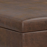 Owen - Multifunctional Square Coffee Table Storage Ottoman - Furniture Home Direct