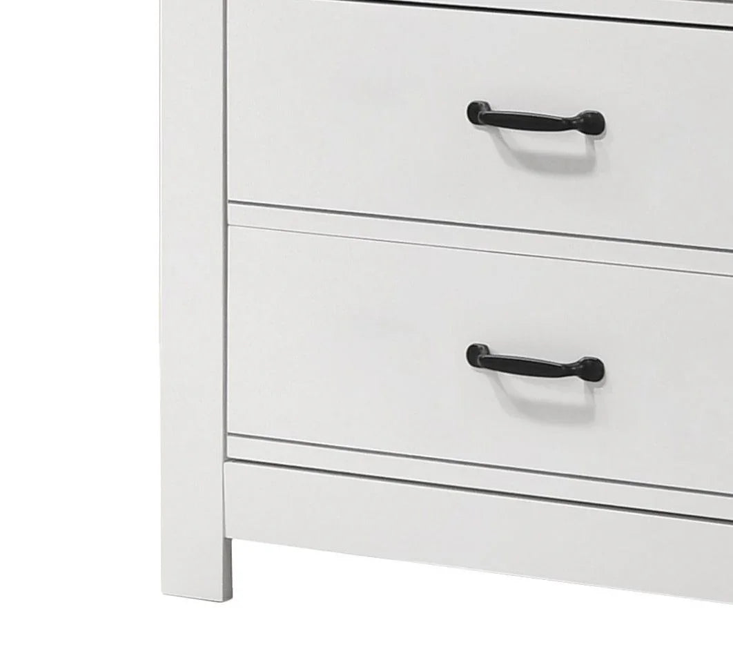Cassini - 5 Drawer Chest - White - Furniture Home Direct