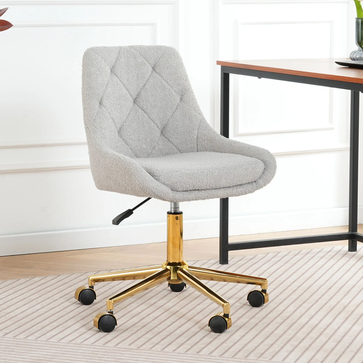 Modern Teddy Velvet Fabric Chair With Gold Plated 5 Claw Legs - Furniture Home Direct