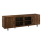 Modern Scandinavian 4 Door Herringbone 70" TV Stand For TVs Up To 80" - Furniture Home Direct