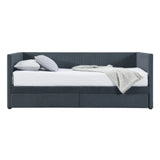 Corduroy Daybed With Two Drawers And Wood Slat - Furniture Home Direct