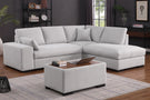 Joshua - 100" Sectional Sofa with Right Facing Chaise and Console Ottoman - Furniture Home Direct