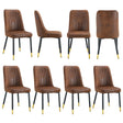 Modern Dining Chairs With Sleek Backrest And Metal Legs - Furniture Home Direct