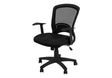 Office Chair, Adjustable Height, Swivel, Ergonomic, Armrests, Mesh - Black - Furniture Home Direct
