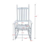Wooden Porch Rocker Chair, Without Mat - Furniture Home Direct