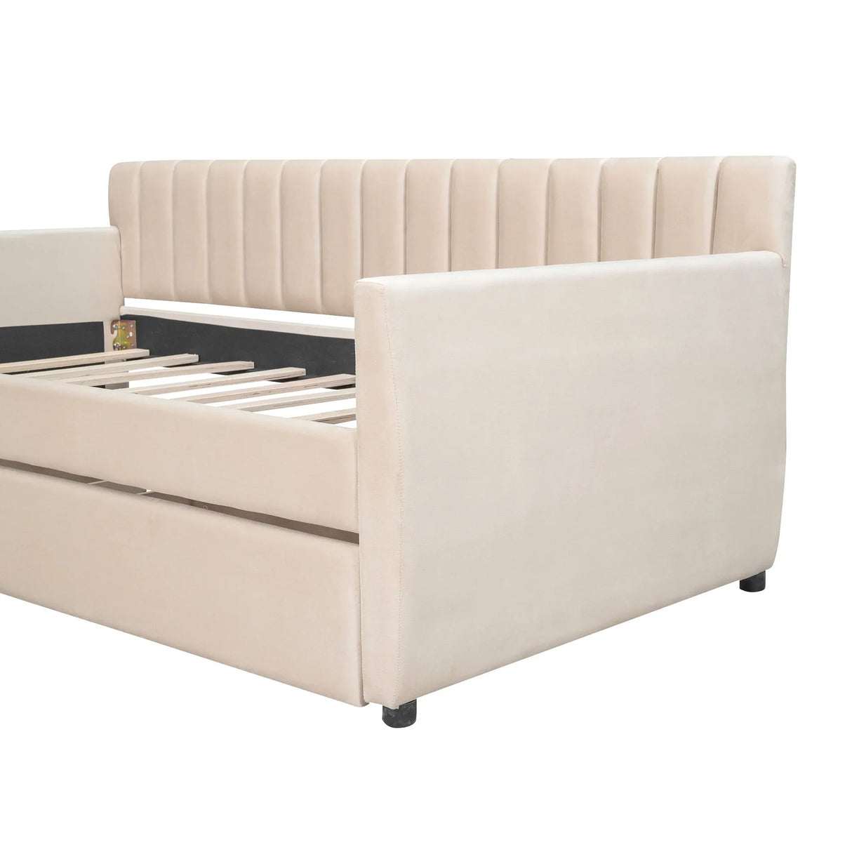 Upholstered Daybed With Slat Support - Furniture Home Direct