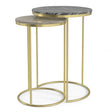 Ashley - 2 Piece Nesting Table - Gold - Furniture Home Direct