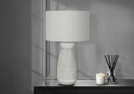 Lighting, Table Lamp, Ceramic, Contemporary - Gray - Furniture Home Direct