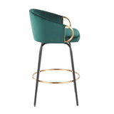 Claire - Contemporary / Glam Counter Stool (Set of 2) - Furniture Home Direct