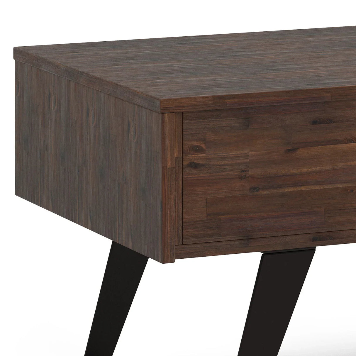 Lowry - Lift Top Coffee Table - Distressed Charcoal Brown - Furniture Home Direct