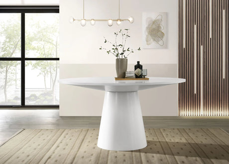 Jasper - Wide Contemporary Round Dining Table - Furniture Home Direct