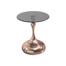 Modern Minimalist Coffee Table With Steel Legs And Tempered Glass Top - Furniture Home Direct