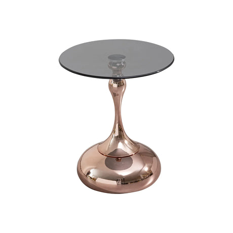 Modern Minimalist Coffee Table With Steel Legs And Tempered Glass Top - Furniture Home Direct