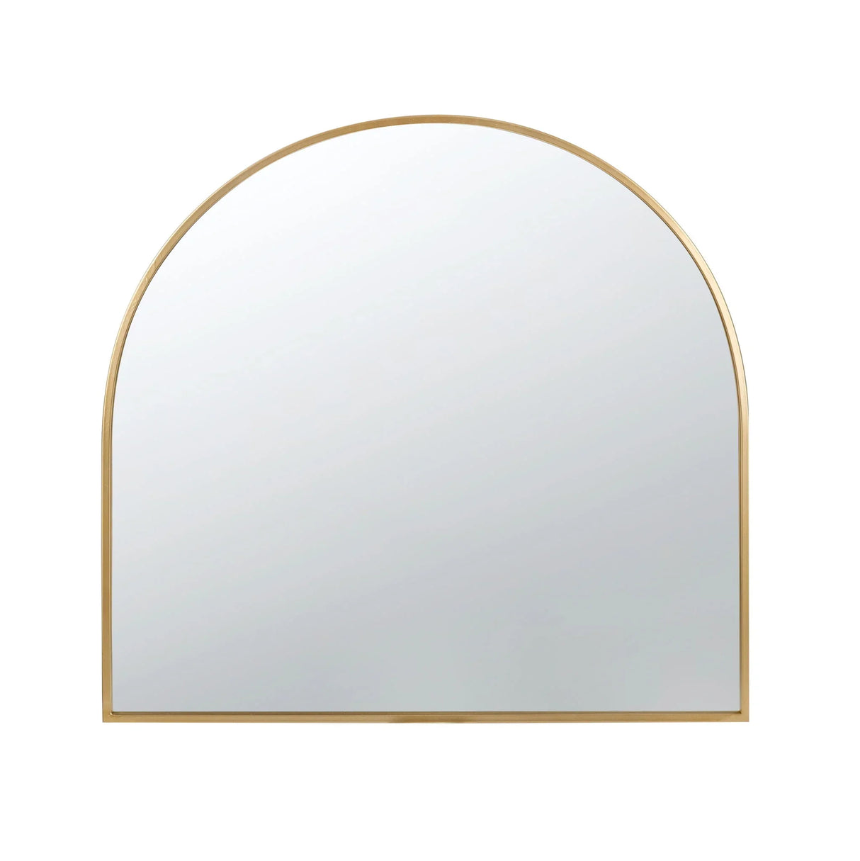 Arched Mirror With Metal Frame, Wall Mirror For Living Room Bedroom Entryway - Furniture Home Direct