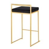Fuji - Contemporary / Glam Design Counter Stool (Set of 2) - Furniture Home Direct