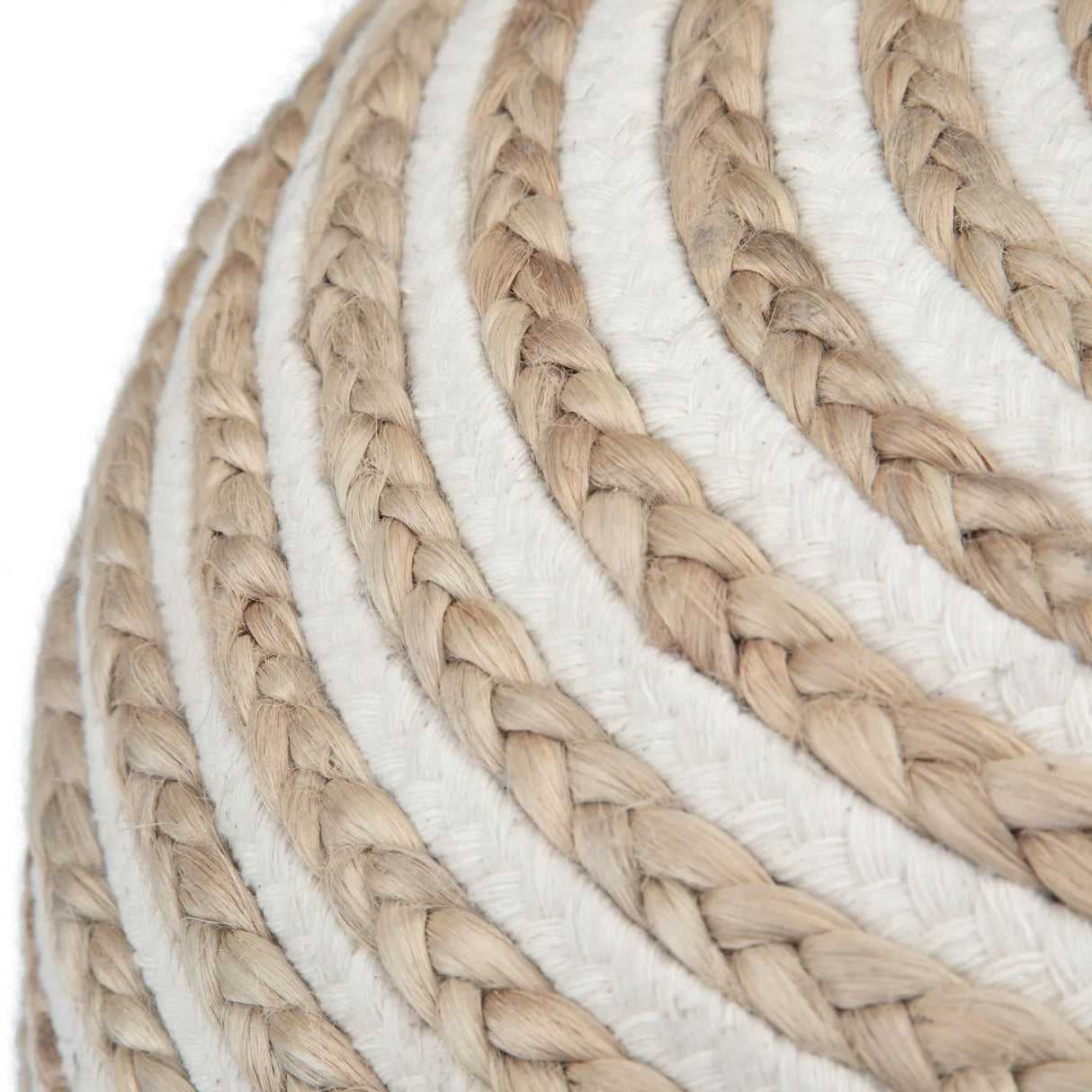 Yolanda - Round Pouf - Natural - Furniture Home Direct