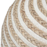 Yolanda - Round Pouf - Natural - Furniture Home Direct