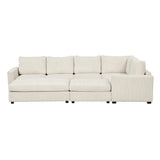 121.3" Modular Sleeper Sectional - Beige - Furniture Home Direct