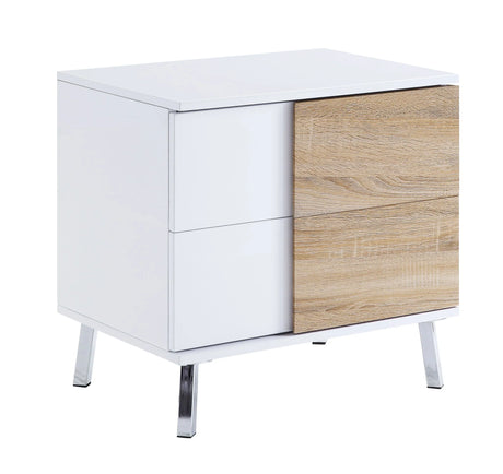 Verux - High Gloss End Table - White - Furniture Home Direct