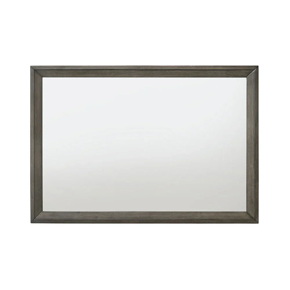 Escher - Mirror - Gray / Oak - Furniture Home Direct