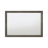 Escher - Mirror - Gray / Oak - Furniture Home Direct