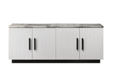 Matilda - Accent Cabinet With White Faux Marble Top - Furniture Home Direct