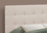 Full Size, Bed Headboard Only Upholstered, Transitional - Beige - Furniture Home Direct