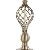 Linx - Twist Contemporary Table Lamp (Set of 2) - Antique Soft Brass / White - Furniture Home Direct