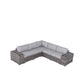 Modern Rattan Wicker Seating Group With Cushions - Furniture Home Direct
