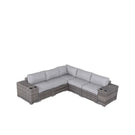 Modern Rattan Wicker Seating Group With Cushions - Furniture Home Direct