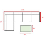 Comfortable Modern Patio Rattan Sectional Set With Cushions - Furniture Home Direct