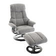Ergonomic Recliner Chair With Ottoman, Modern 360° Swivel With Footstool - Furniture Home Direct