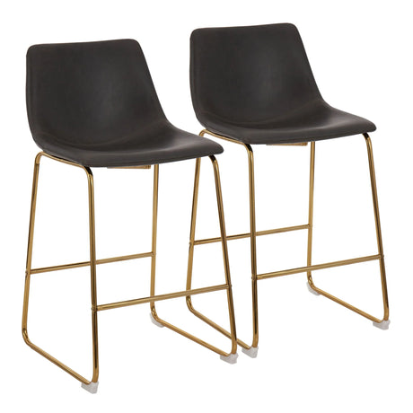 Duke - Contemporary Counter Stool (Set of 2) - Furniture Home Direct