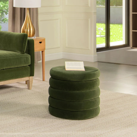 Fuji - Oversized Round Storage Ottoman - Furniture Home Direct