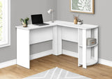 Computer Desk, Home Office, Corner, Storage Shelves, L Shape, Laptop, Contemporary & Modern - Furniture Home Direct