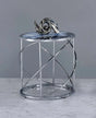 Lyda - Marble Print End Table - Blue - Furniture Home Direct