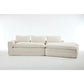 Modern Minimalist Modular Sectional Sofa With Deep Seats And Right Facing Chaise - Furniture Home Direct
