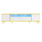 TV Stand For TVs Up To 80", Entertainment Center With 2 Shelves And LED Lights - Furniture Home Direct