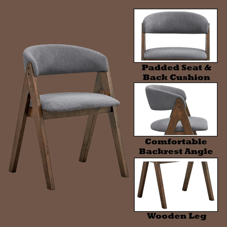 Keiki - Side Chair (Set of 2) - Gray - Furniture Home Direct