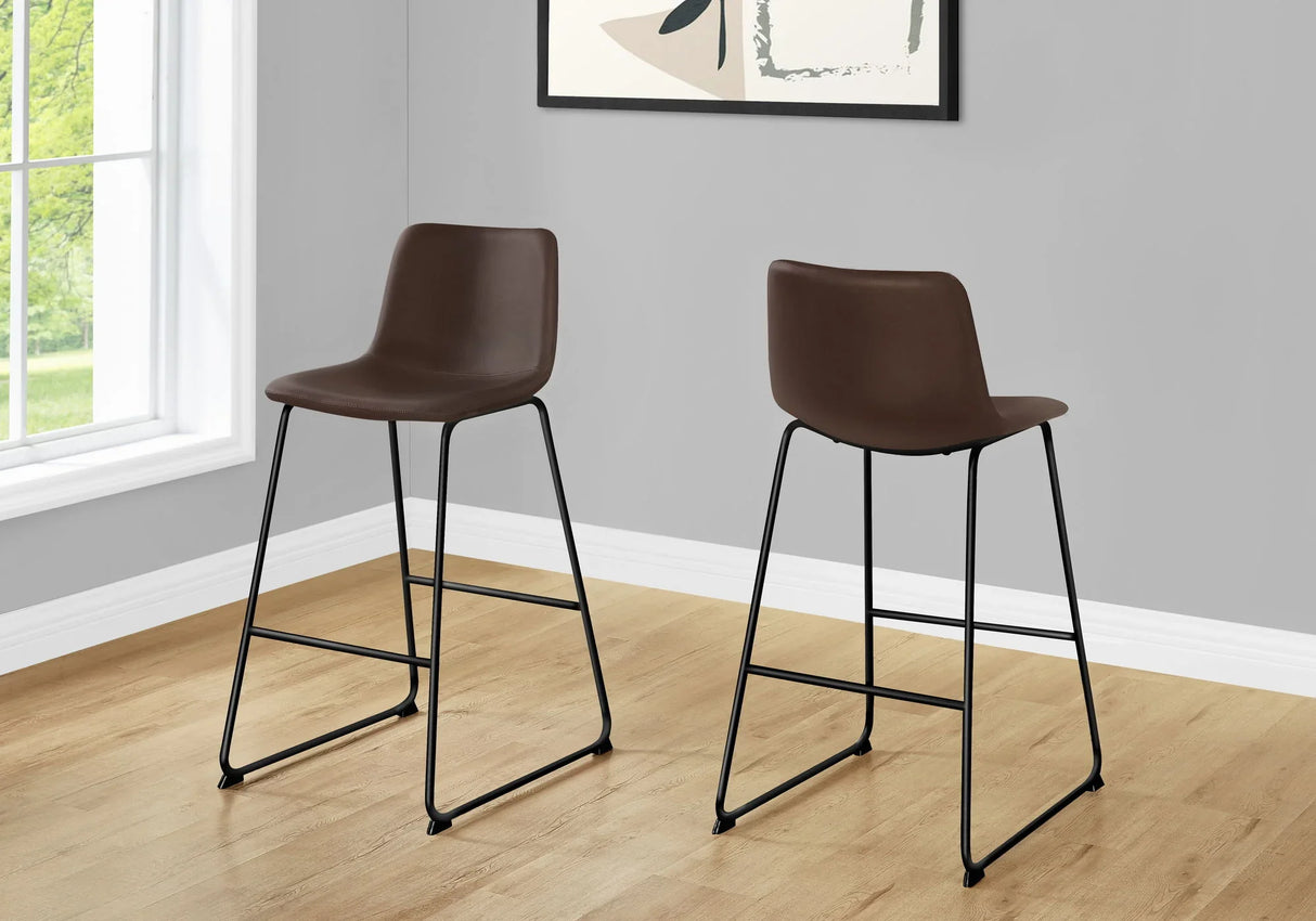 Office Chair, Bar Height, Standing, Computer Desk, Work, Leather Look, Contemporary, Modern - Furniture Home Direct