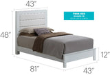 Transitional Modern Design Bed - Furniture Home Direct