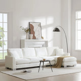 Modern Oversized Sectional Sofa, L-Shaped Luxury Couch Set With 2 Free Pillows, 5 Seat Chenille Indoor Furniture With Chaise For Living Room - Furniture Home Direct