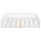Solid Floor Bed With Door And Fence For Children - Furniture Home Direct
