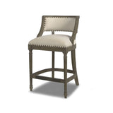 Paris - Farmhouse Counter Height Bar Stool With Backrest - Furniture Home Direct