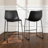 Industrial Counter Stools (Set of 2) - Furniture Home Direct