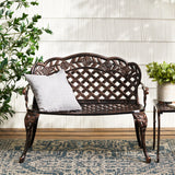 Lucia - Outdoor Garden Bench - Copper