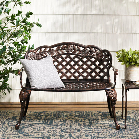 Lucia - Outdoor Garden Bench - Copper